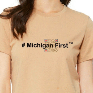 #Michigan First™ - Tan Shirt