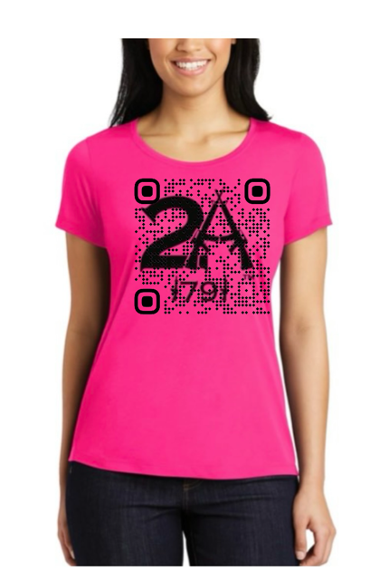 Large Second Amendment 1791 w/ Rifles - Pink Shirt