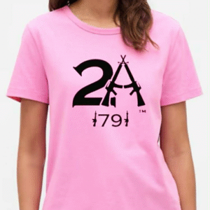 Large Second Amendment 1791 w/ Rifles - Pink Shirt