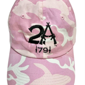 Pink Camouflage Hat w/ 2A 1791 Rifles