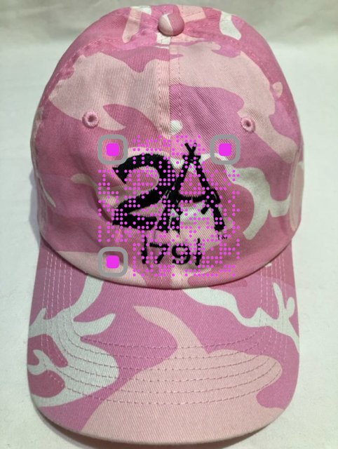 Pink Camouflage Hat w/ 2A 1791 Rifles