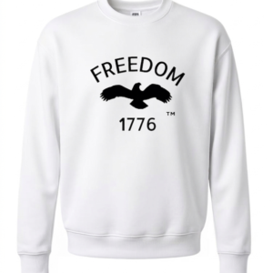 Freedom 1776 White Sweatshirt