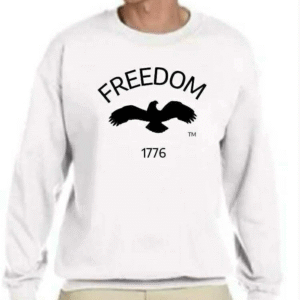 Freedom 1776 White Sweatshirt