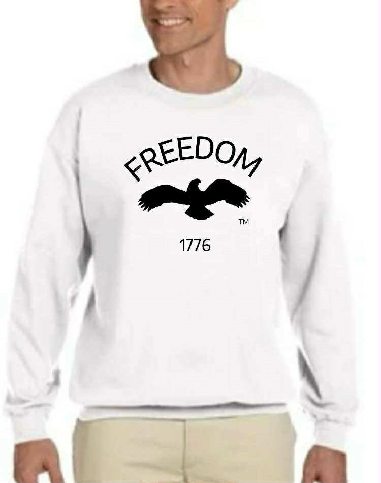Freedom 1776 White Sweatshirt