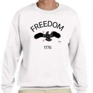 Freedom 1776 White Sweatshirt